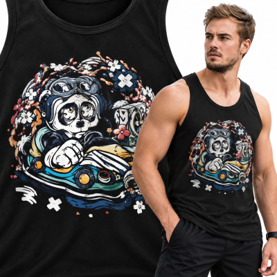 TANK TOP  ANIMOWANY  CAR TOY SKULL